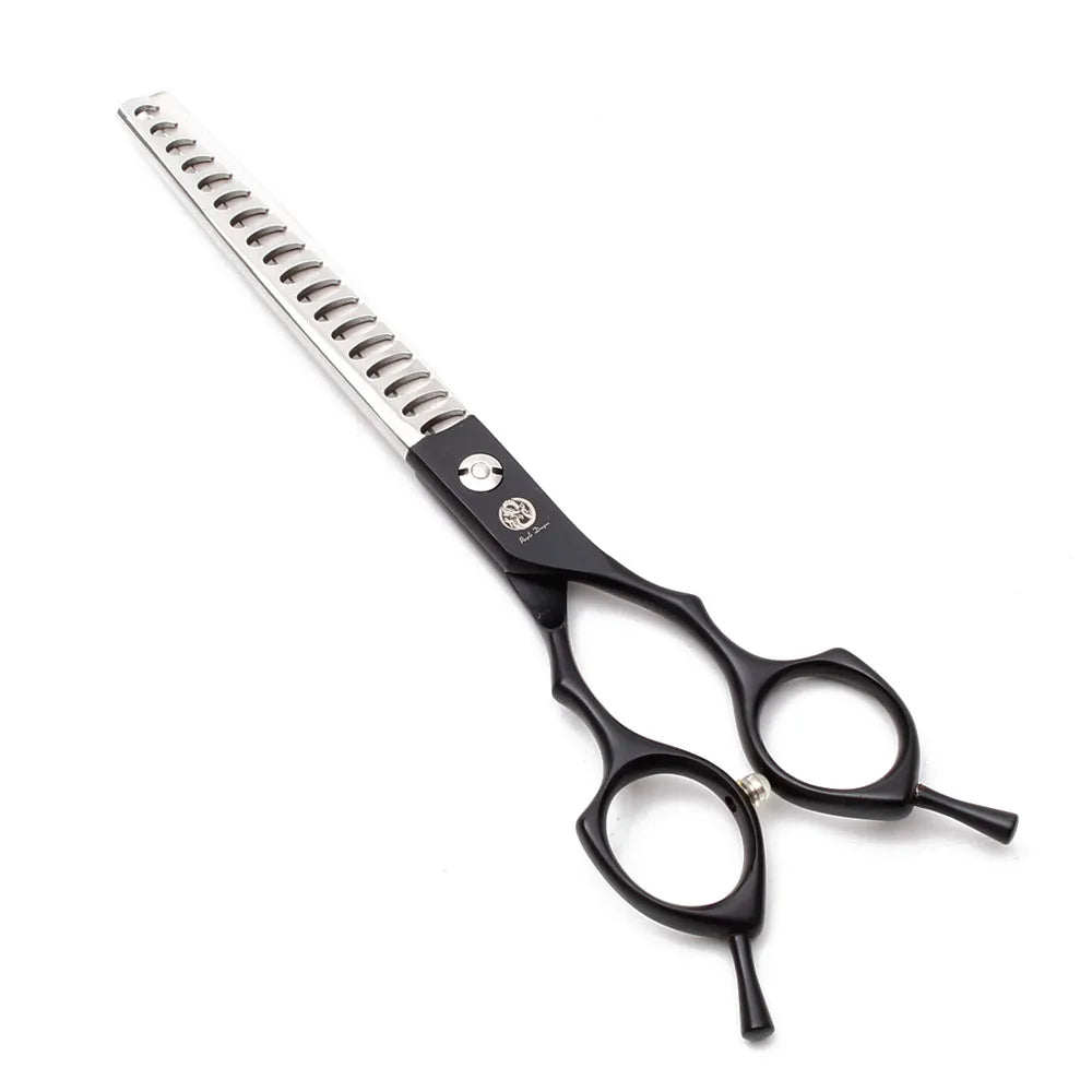 Purple Dragon 6.5" 7" Japan 440C Dog Grooming Scissors Straight Shears Chunker Shars Up/Down Curved Scissors Pet Scissors Z4009