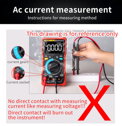 ANENG DM850 Digital Multimeter Automatic Professional 1999 Counts Auto AC/DC Votage Tester Ohm Current Ammeter Detector Tool
