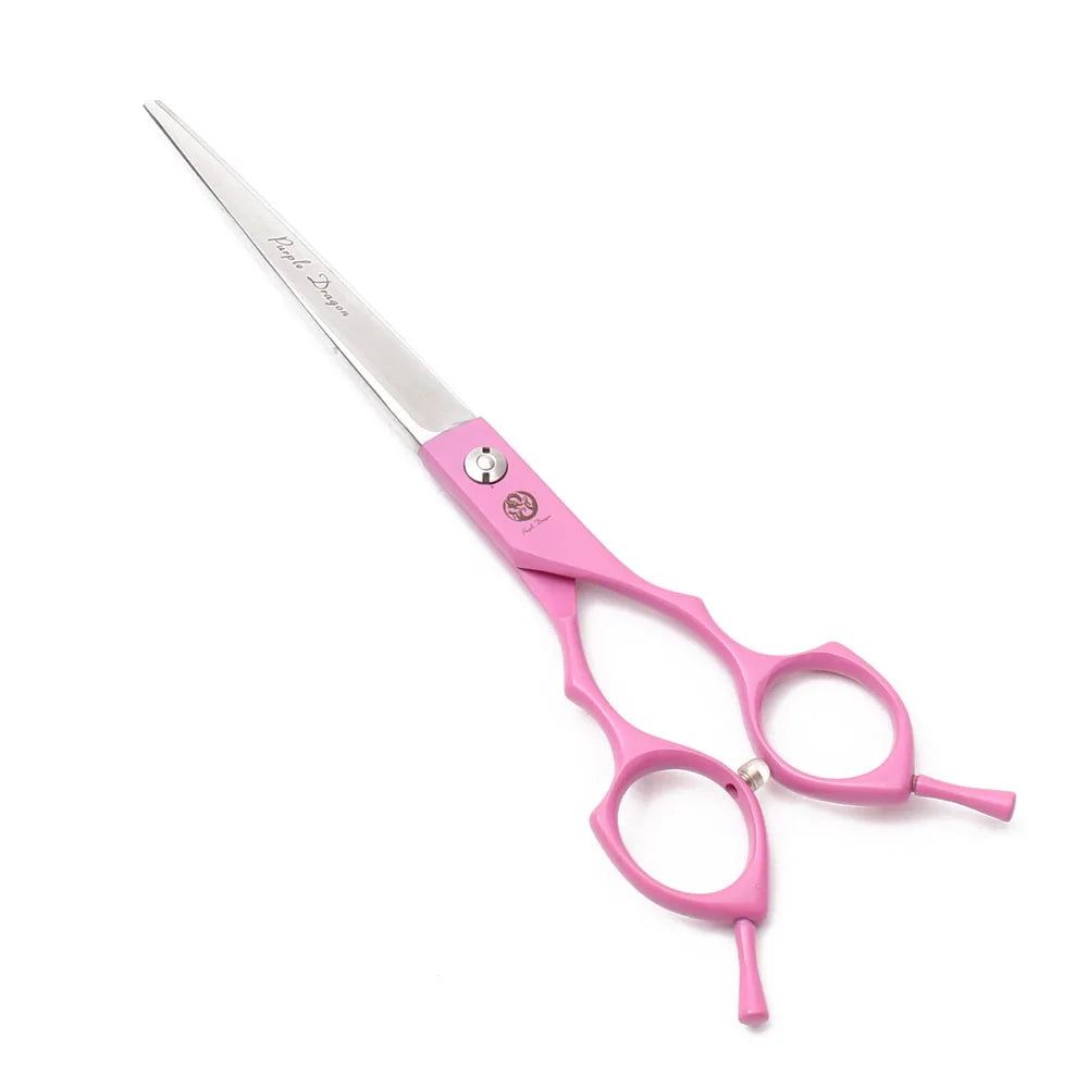 Purple Dragon 6.5" 7" Japan 440C Dog Grooming Scissors Straight Shears Chunker Shars Up/Down Curved Scissors Pet Scissors Z4009