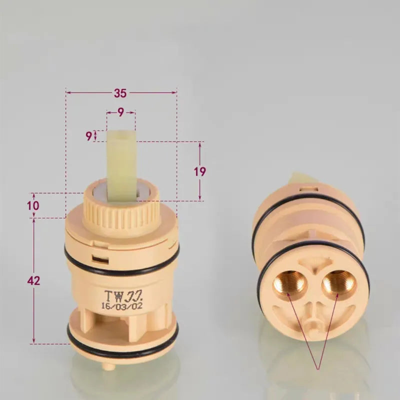 Tap Mixing High Spool Valve 25mm/35mm/40mm Faucet Accessories Ceramic Cartridge Faucet Cartridge Mixer Kitchen Bath Basin Shower
