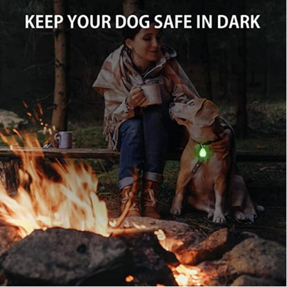 LED Glowing Pendant Flashlight Dog Cat Collar Pet Leads Glow  Accessories  Bright Necklace Luminous Collar  Night Safety Decor