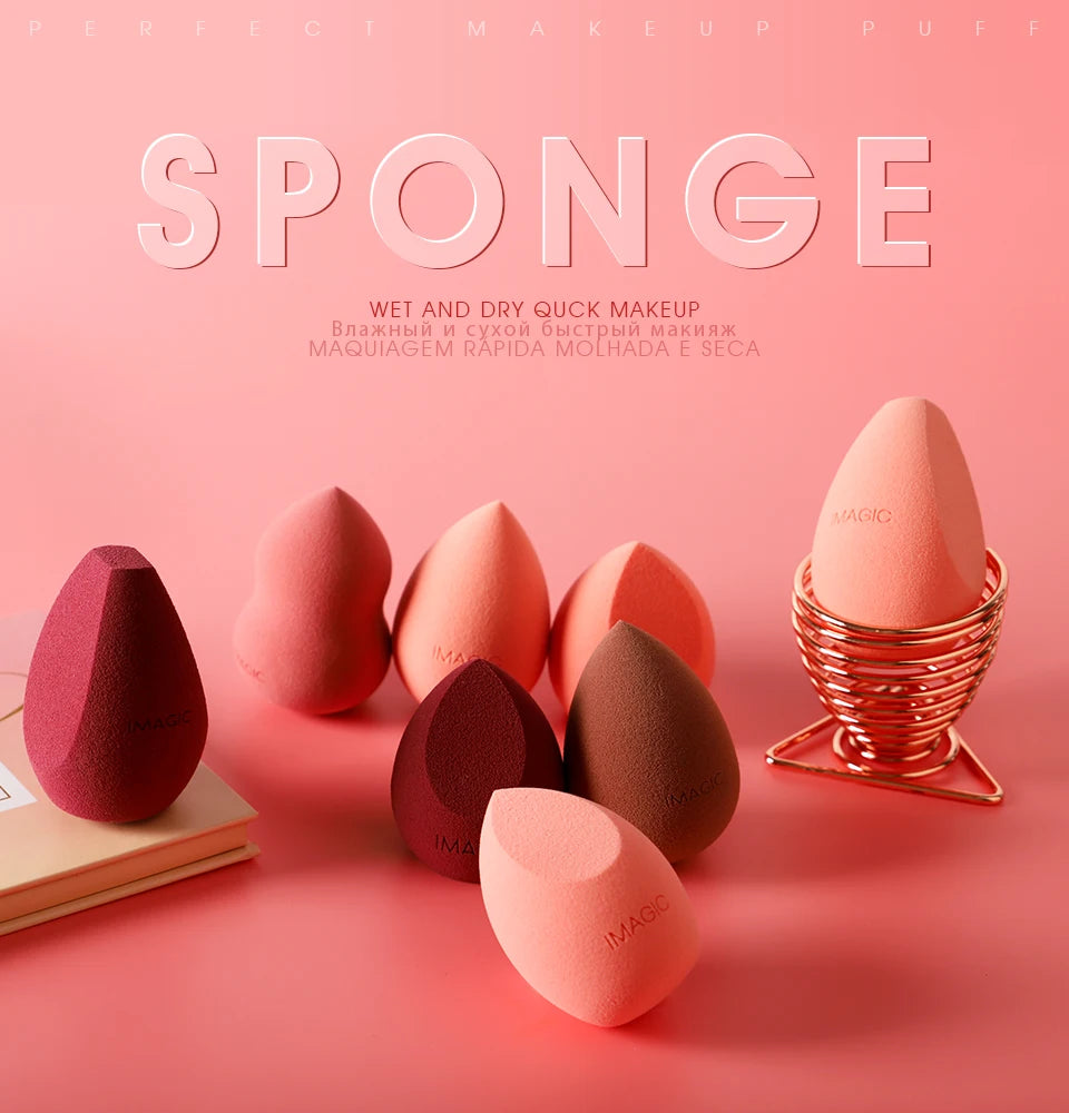 IMAGIC Beauty Sponge Face Wash Puff Gourd Water Drop Wet And Dry Makeup Tool