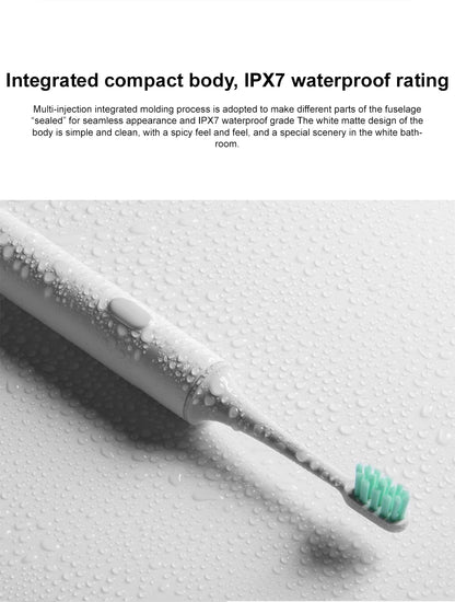 Mijia Electric Toothbrush T300 Long Battery Life Sonic Toothbrush IPX7 Waterproof High Frequency Vibration Magnetic Motor