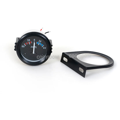 Vehicle Meter 12V Automobile Car Gauge 2" 52mm Water Temp Oil Temp Oil Press Fuel Volts Oil press kg Ammeter Gauge Black Shell