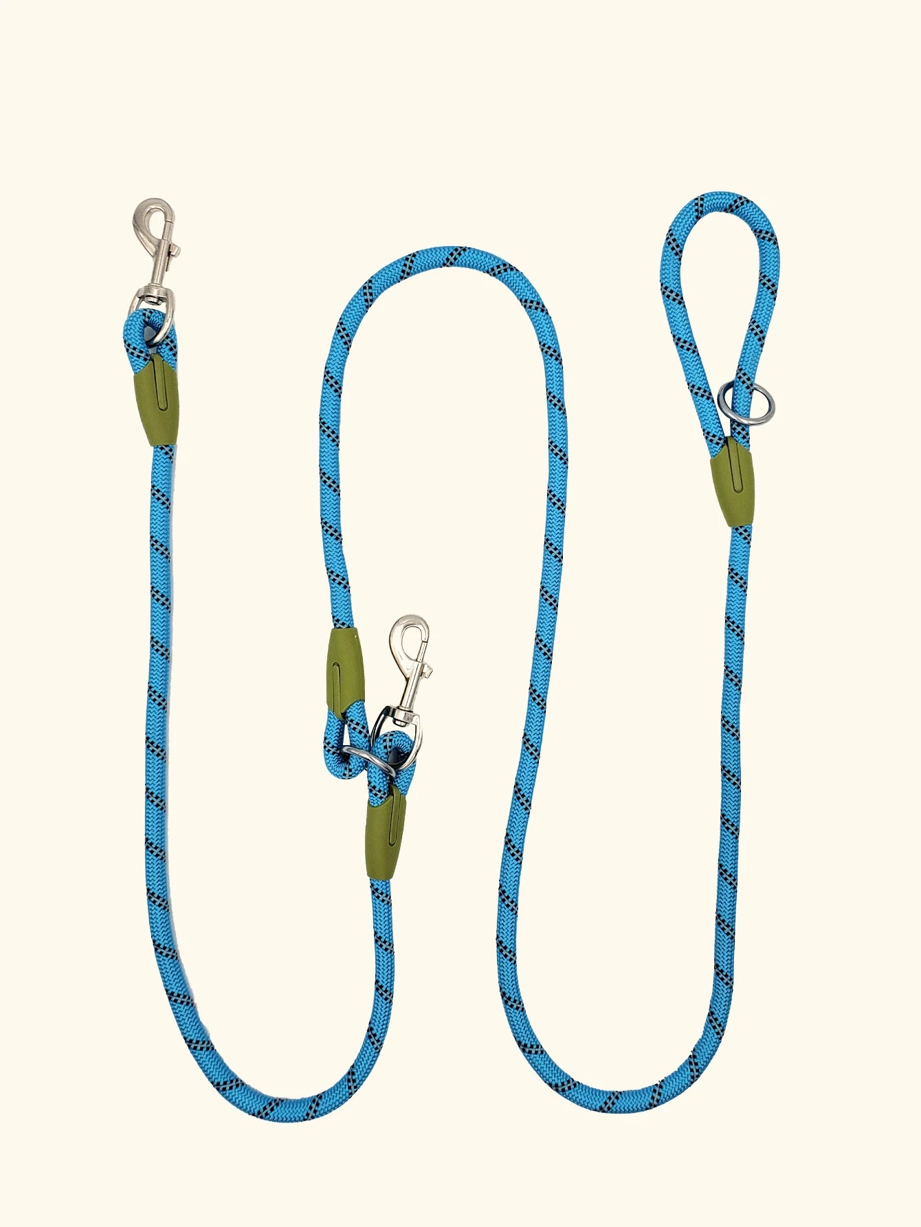 CAWAYI KENNEL Reflective Nylon Leashes Pet Dogs Chain Traction Rope Leads for Running Free Hands Rope Chain for Small Large Dogs