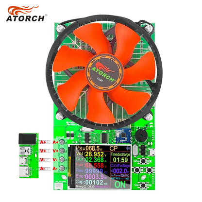 150W 25A Battery Capacity 4-wire Tester DC USB Tester Electronic Load Lithium Discharge Monitor Power Supply Checker With PC APP