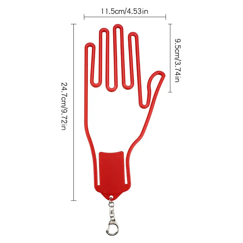 1pc Golf Gloves Stretcher Holder Keeper Hanger Gloves Support Frame Holder Rack Dryer Shaper Accessories Plastic with Metal Buck