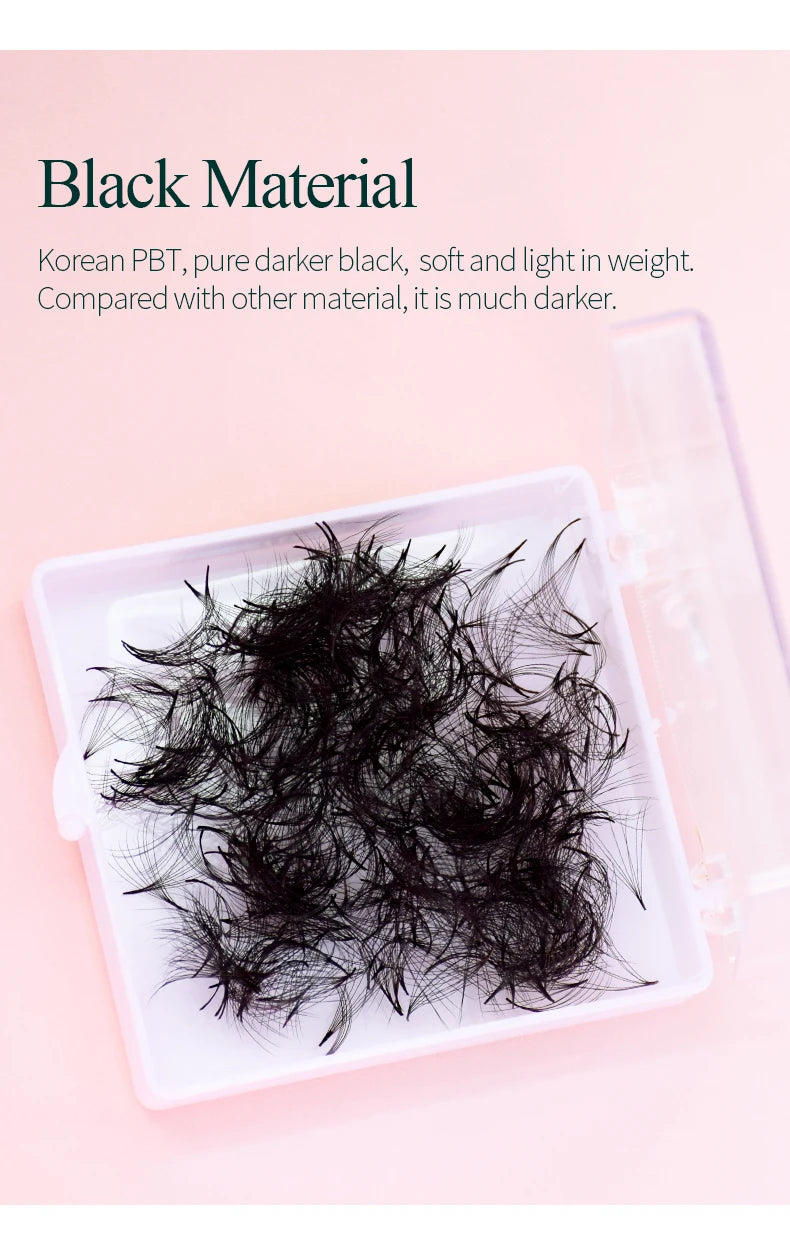 SONG LASHES 3D to 16D Fans Sharp Slim Narrow Stem Premade Volume Fans Loose Thin Pointy Base Russia Volume Eyelashes Extensions