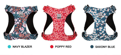 Truelove Pet Harness Floral Floral Doggy Harness Dog Vest Type Dog Walking Chain Small Medium Puppy Cat Printed Cotton TLH1912