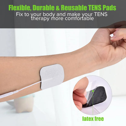 100P/50P 4x4cm Muscle Stimulator Electrode Pads Non-woven Fabric Self Adhesive Replacement Pads for Tens Digital Machine