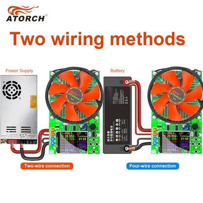 150W 25A Battery Capacity 4-wire Tester DC USB Tester Electronic Load Lithium Discharge Monitor Power Supply Checker With PC APP