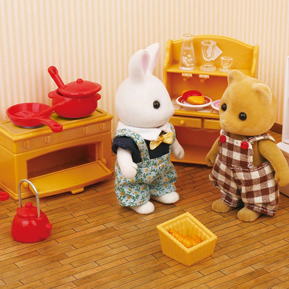 Forest Animal Family Dollhouse Furniture 1/12 Miniature Toys Girl Dolls Accessories Bedroom Bathroom Dollhouse Kit For Dolls