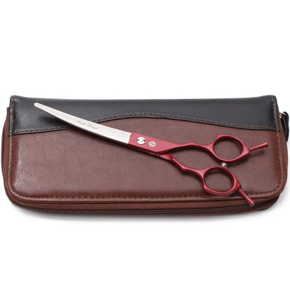 Purple Dragon 6.5" 7" Japan 440C Dog Grooming Scissors Straight Shears Chunker Shars Up/Down Curved Scissors Pet Scissors Z4009