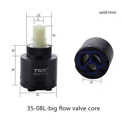 Tap Mixing High Spool Valve 25mm/35mm/40mm Faucet Accessories Ceramic Cartridge Faucet Cartridge Mixer Kitchen Bath Basin Shower