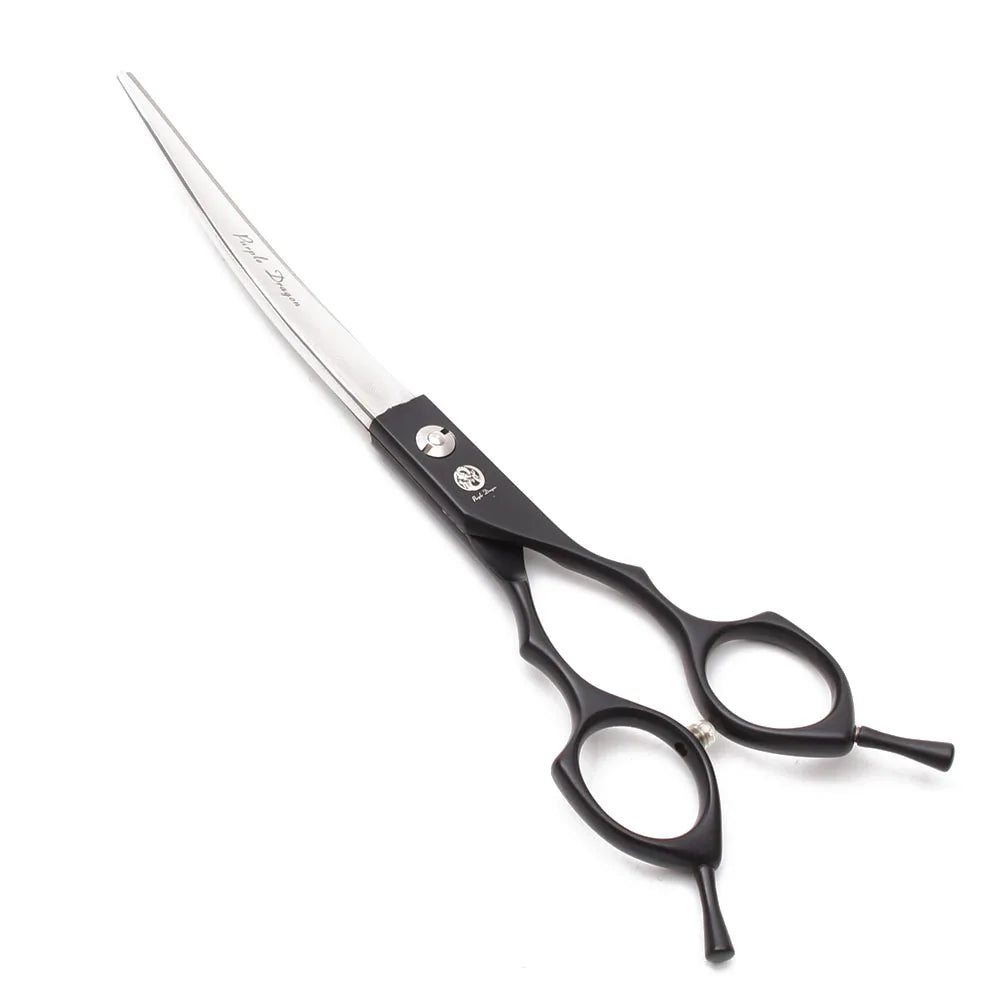 Purple Dragon 6.5" 7" Japan 440C Dog Grooming Scissors Straight Shears Chunker Shars Up/Down Curved Scissors Pet Scissors Z4009