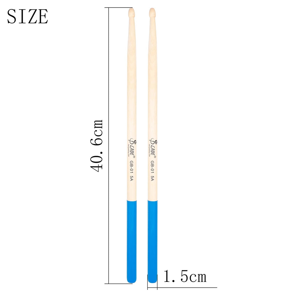 SLADE 1 Pair 5A Maple Drumsticks Professional Wooden Percussion Accessories 5 Colors Drum Mallets Musical Instrument Parts