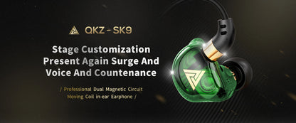 QKZ AK6 SK7 Copper Driver HiFi Wired Earphone with MIC Sport Running Headphones Bass Stereo Headset Music Earbuds fone de ouvido