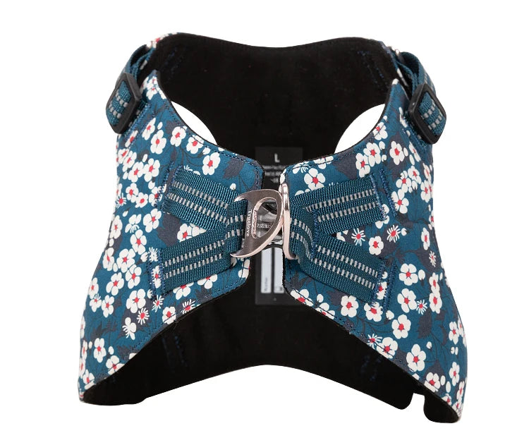 Truelove Pet Harness Floral Floral Doggy Harness Dog Vest Type Dog Walking Chain Small Medium Puppy Cat Printed Cotton TLH1912