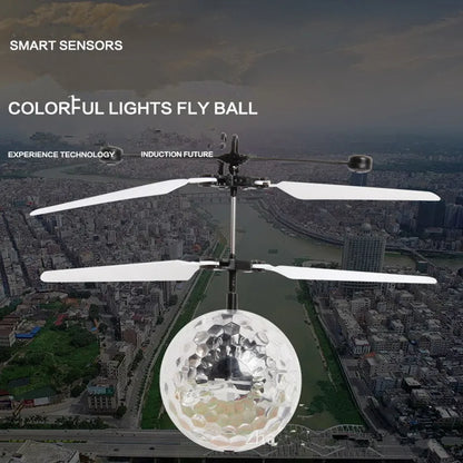Led Light Luminous Flying Ball Toys Electric Float Flight Balls Electronic Infrared Induction Aircraft Helicopter for Kids Gift