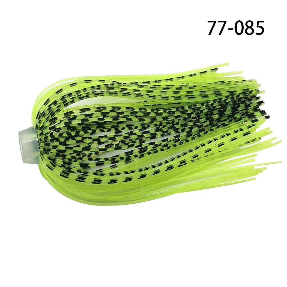 5 pcs/lot 88 Strands 64mm Silicone Skirts Elastic hole Umbrella skirts Fishing Accessories Buzzbaits Spinner Buzz Bait