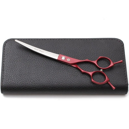 Purple Dragon 6.5" 7" Japan 440C Dog Grooming Scissors Straight Shears Chunker Shars Up/Down Curved Scissors Pet Scissors Z4009