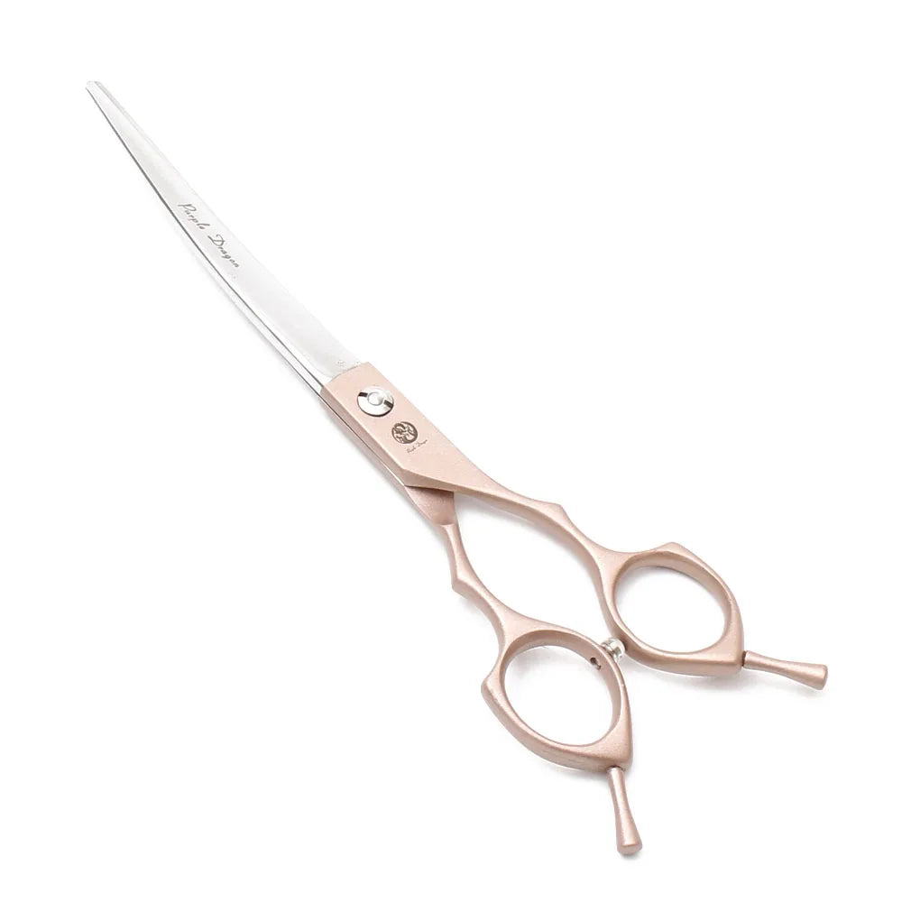 Purple Dragon 6.5" 7" Japan 440C Dog Grooming Scissors Straight Shears Chunker Shars Up/Down Curved Scissors Pet Scissors Z4009