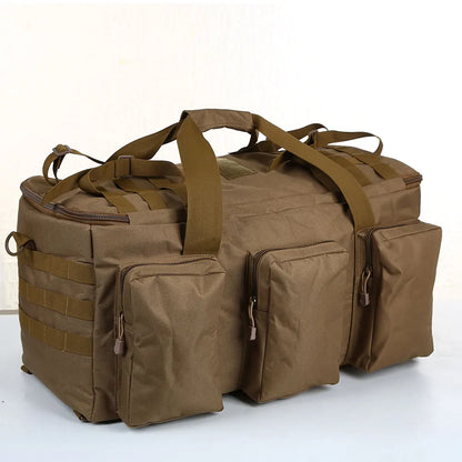 55L Luggage Duffel Bag Camping Backpack Tactical Large Bags Men's Hiking Travel Mountaineering Trip Utility Gym Weekend Duffle