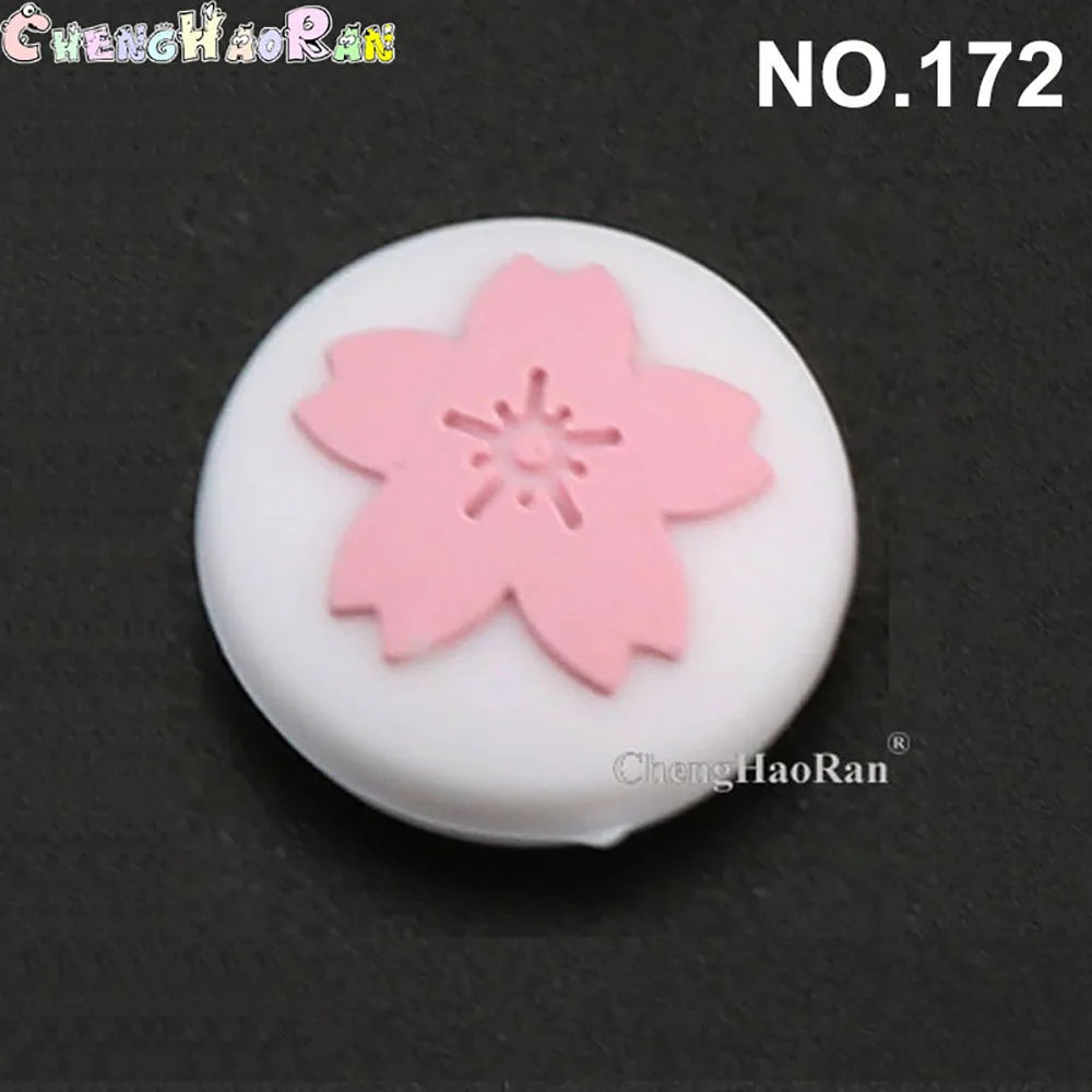 Pink Sakura Cherry blossom Flower Thumb Stick Grip Cap Joystick Cover For Nintend Switch Joy-con / Switch lite Controller
