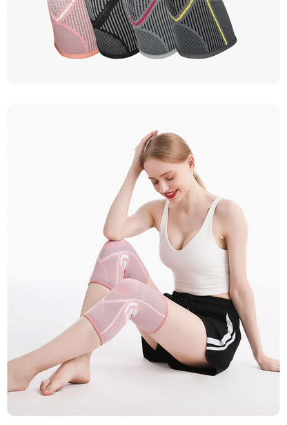 AOLIKES 1PCS Knee Brace Support for Arthritis Joint Nylon Sports Fitness Compression Sleeves Kneepads Cycling Running Protector