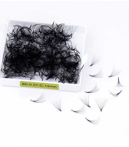 SONG LASHES 3D to 16D Fans Sharp Slim Narrow Stem Premade Volume Fans Loose Thin Pointy Base Russia Volume Eyelashes Extensions