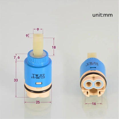 Tap Mixing High Spool Valve 25mm/35mm/40mm Faucet Accessories Ceramic Cartridge Faucet Cartridge Mixer Kitchen Bath Basin Shower