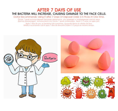 IMAGIC Beauty Sponge Face Wash Puff Gourd Water Drop Wet And Dry Makeup Tool
