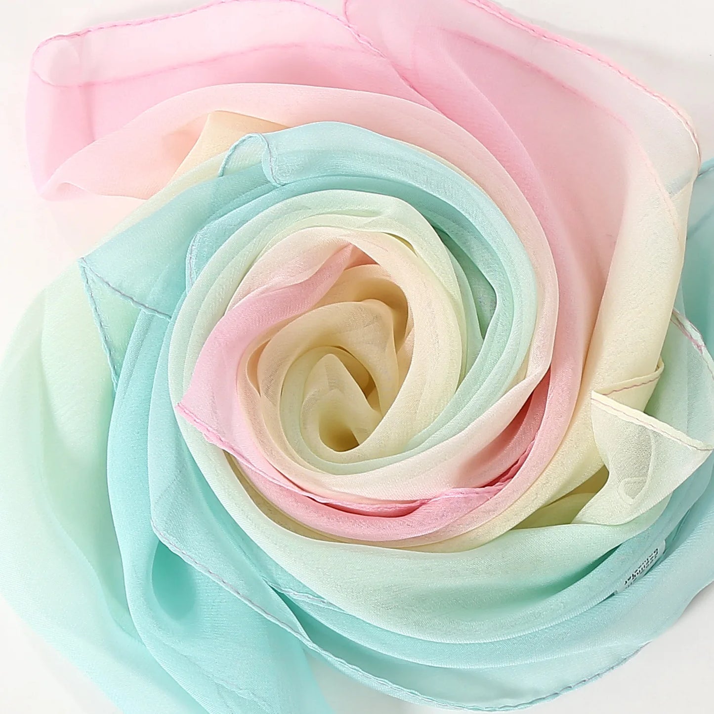 Four Seasons Thin Soft Chiffon For Women Silky Gradient Printing Beach Georgette Scarf Shawls Long Wraps Beach Sunscreen Hijab