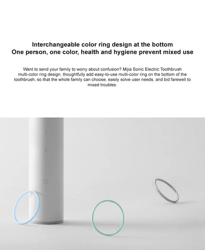 Mijia Electric Toothbrush T300 Long Battery Life Sonic Toothbrush IPX7 Waterproof High Frequency Vibration Magnetic Motor