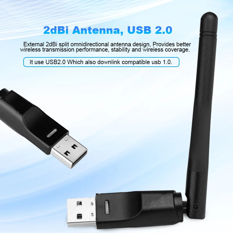 RT5370 USB Wifi Adapter 150Mbps Wireless Network Card USB Wifi Antenna Adapter Wifi Receiver Transmitter Soft-AP Drop Shipping