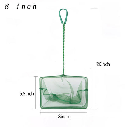 Portable Fish Net Long Handle Aquarium Accessories Fish Tank Landing Fishing Net Fish Migrate Cleaning Maintenance Tool Parts