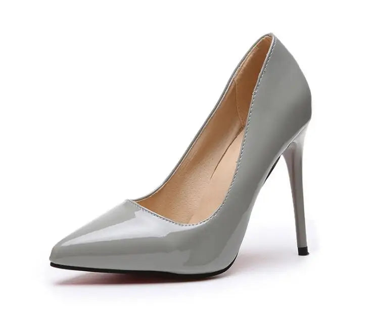 Plus Size 44 Sexy Office Lady High Heel Pumps for Women | Pointed Toe Dress Shoes | 11.5cm Heels Shallow Pumps for Parties & Formal Events