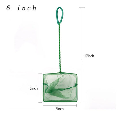 Portable Fish Net Long Handle Aquarium Accessories Fish Tank Landing Fishing Net Fish Migrate Cleaning Maintenance Tool Parts