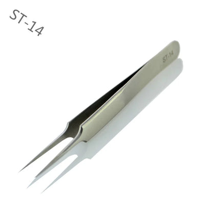 1pcs New Stainless Steel Industrial Anti-static Tweezers watchmaker Repair Tools Excellent Quality
