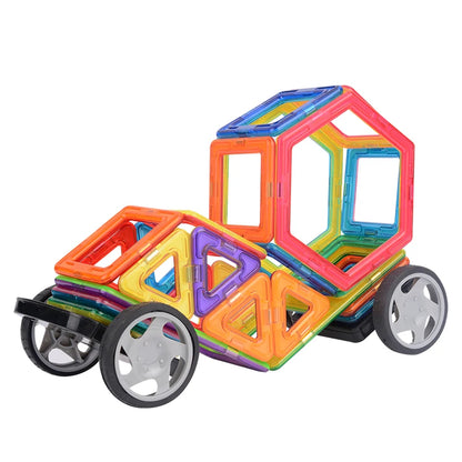 VINEDI Big Size Magnetic Building Blocks Magnetic Tiles Magnet Designer Construction Blocks Montessori Educational Toys For Kids