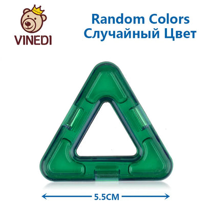 VINEDI Big Size Magnetic Building Blocks Magnetic Tiles Magnet Designer Construction Blocks Montessori Educational Toys For Kids