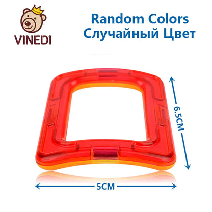 VINEDI Big Size Magnetic Building Blocks Magnetic Tiles Magnet Designer Construction Blocks Montessori Educational Toys For Kids