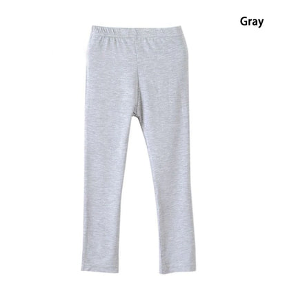 Girl Pants Soft Elastic Modal Cotton Kids Leggings Candy Color Girls Skinny Pants Trousers Solid Color 2-13Y Children Trousers