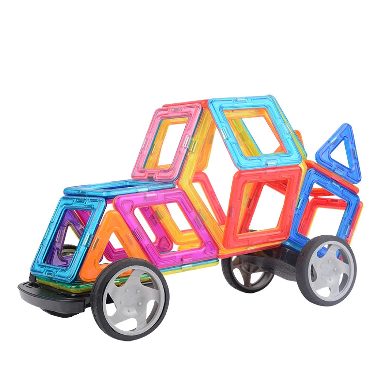 VINEDI Big Size Magnetic Building Blocks Magnetic Tiles Magnet Designer Construction Blocks Montessori Educational Toys For Kids