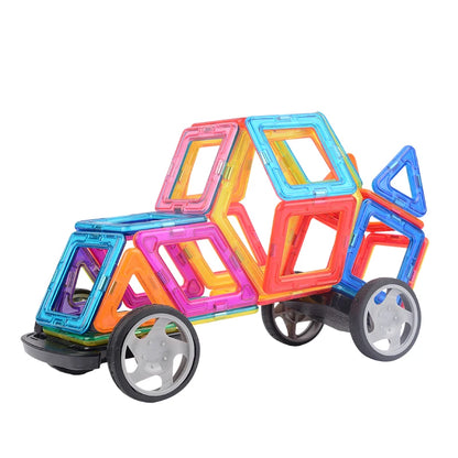 VINEDI Big Size Magnetic Building Blocks Magnetic Tiles Magnet Designer Construction Blocks Montessori Educational Toys For Kids