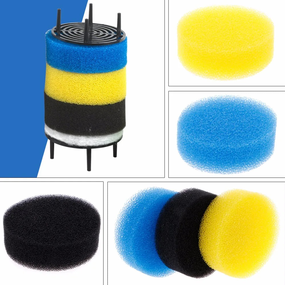 3Pcs Replacement Filter Sponges for SUNSUN HW-602 603B 604 External Aquarium Fish Tank Filter Bucket Pre-Filter Sponge 603 602B