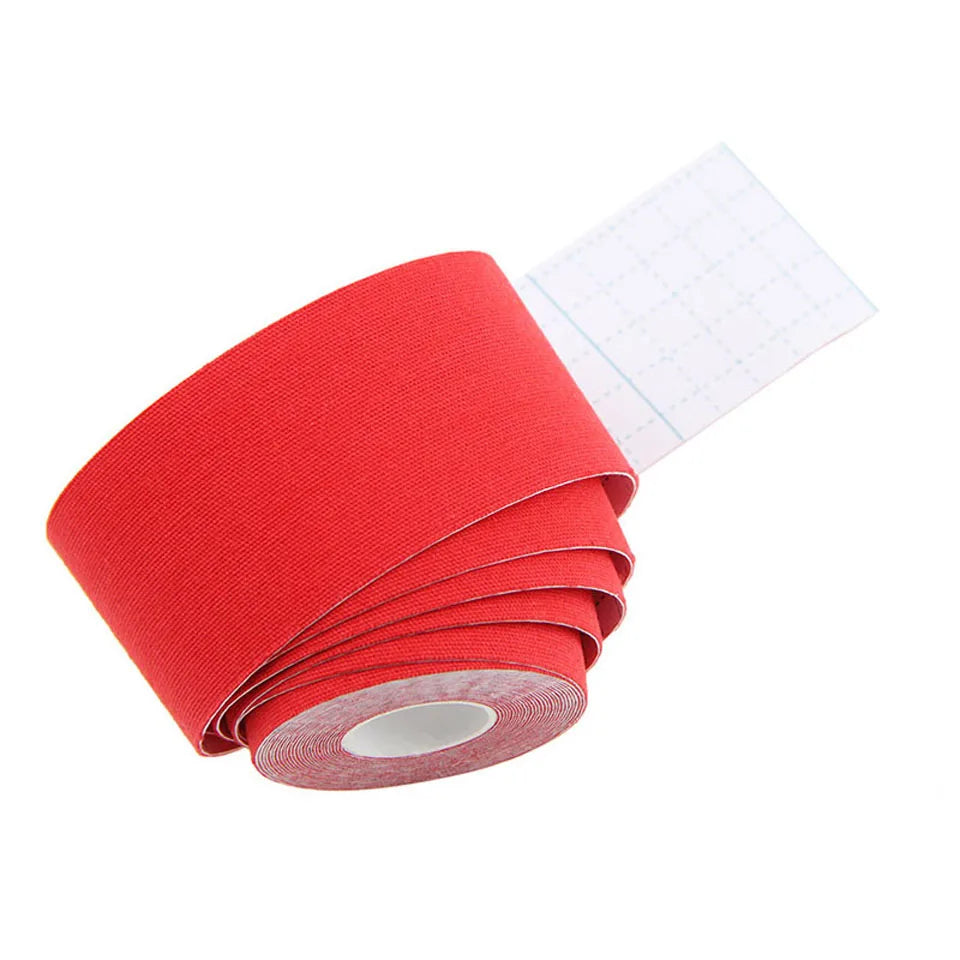 1 Roll Muscle Tape Bandage Sports Kinesiology Tape Roll Cotton Elastic Adhesive Strain Injury Muscle Sticker Kinesiologe
