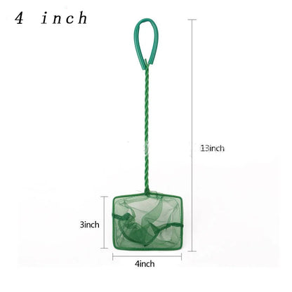 Portable Fish Net Long Handle Aquarium Accessories Fish Tank Landing Fishing Net Fish Migrate Cleaning Maintenance Tool Parts