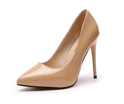 Plus Size 44 Sexy Office Lady High Heel Pumps for Women | Pointed Toe Dress Shoes | 11.5cm Heels Shallow Pumps for Parties & Formal Events