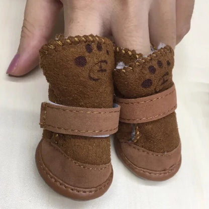 Best Selling Warm Winter Pet Shoes for Small Dogs Non-slip Dog Cat Snow Boots Chihuahua Shih Tzu Shoes mascotas Zapatos Perro